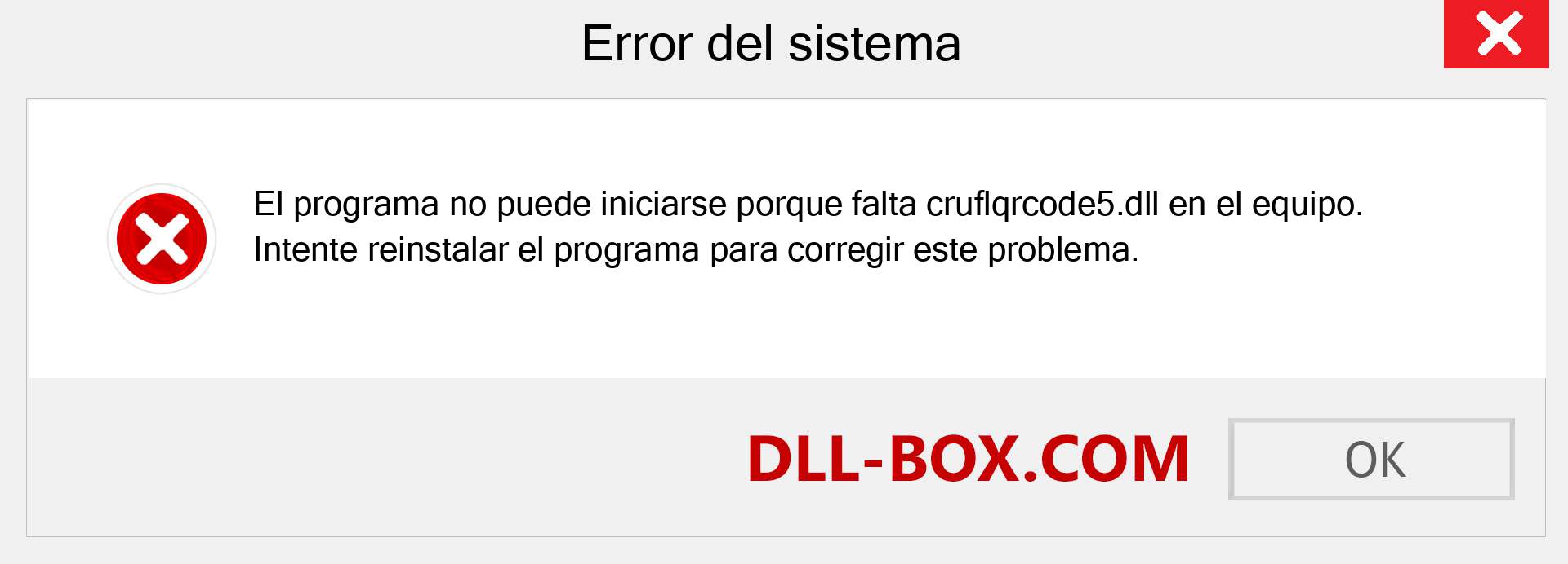 ¿Falta el archivo cruflqrcode5.dll ?. Descargar para Windows 7, 8, 10 - Corregir cruflqrcode5 dll Missing Error en Windows, fotos, imágenes